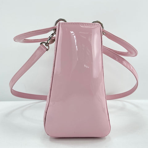 Christian Dior Lady Christian Dior Medium 2WAY Handbag enamel pink WS32935
