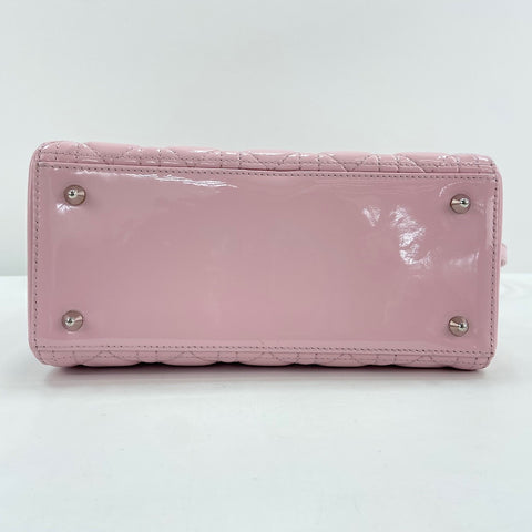Christian Dior Lady Christian Dior Medium 2WAY Handbag enamel pink WS32935