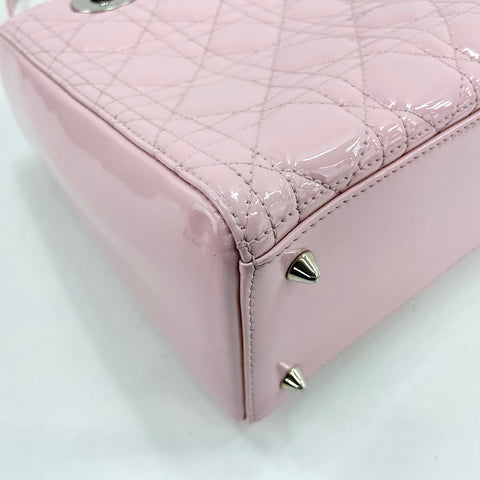 Christian Dior Lady Christian Dior Medium 2WAY Handbag enamel pink WS32935