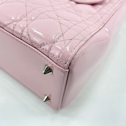 Christian Dior Lady Christian Dior Medium 2WAY Handbag enamel pink WS32935