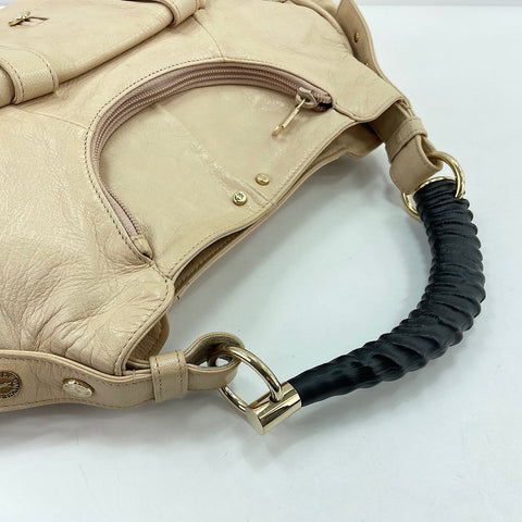 YVES SAINT LAURENT Mombasa Handbag leather beige WS32937