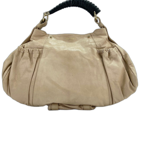 YVES SAINT LAURENT Mombasa Handbag leather beige WS32937