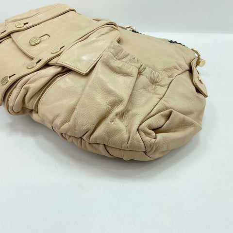 YVES SAINT LAURENT Mombasa Handbag leather beige WS32937