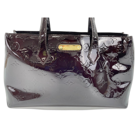 LOUIS VUITTON Wilshere Handbag Vernis Brown WS32984