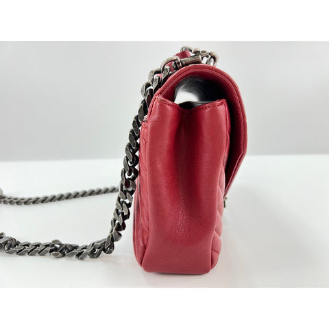 YVES SAINT LAURENT college Shoulder Bag leather Red WS32991