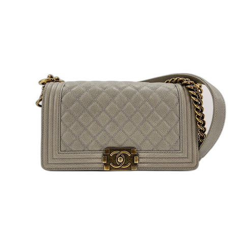 CHANEL Boy chanel Shoulder Bag gray WS32994