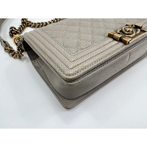 CHANEL Boy chanel Shoulder Bag gray WS32994