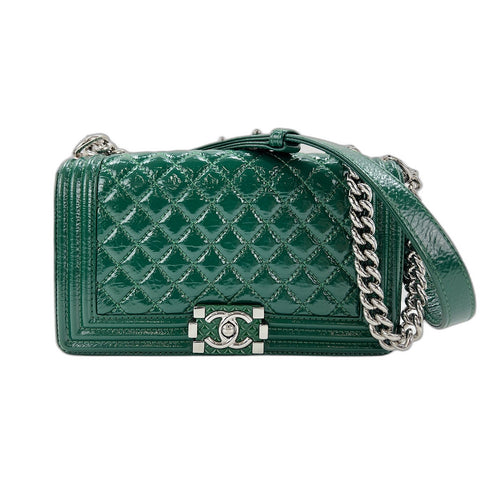 CHANEL Boy chanel Shoulder Bag green WS32995