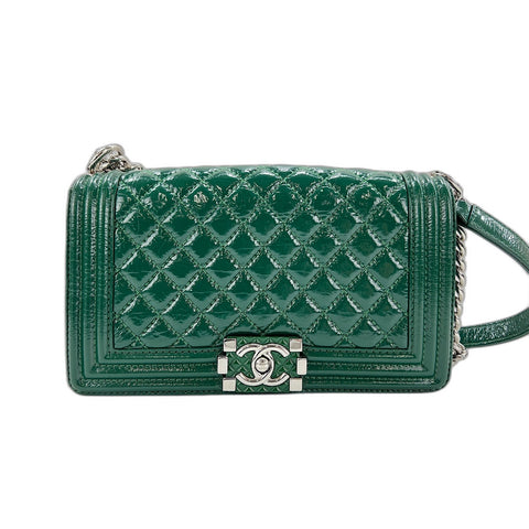 CHANEL Boy chanel Shoulder Bag green WS32995