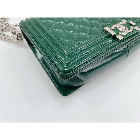 CHANEL Boy chanel Shoulder Bag green WS32995