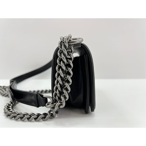 CHANEL Mini Boy Chanel Shoulder Bag lambskin black WS32996