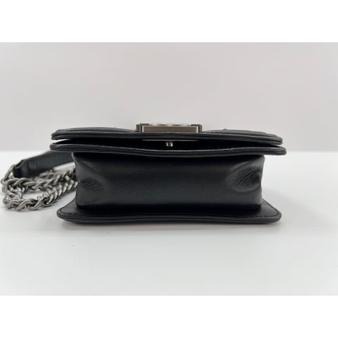 CHANEL Mini Boy Chanel Shoulder Bag lambskin black WS32996