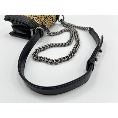 CHANEL Mini Boy Chanel Shoulder Bag lambskin black WS32996
