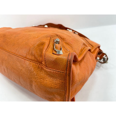 BALENCIAGA Giant City Handbag leather Orange WS32998
