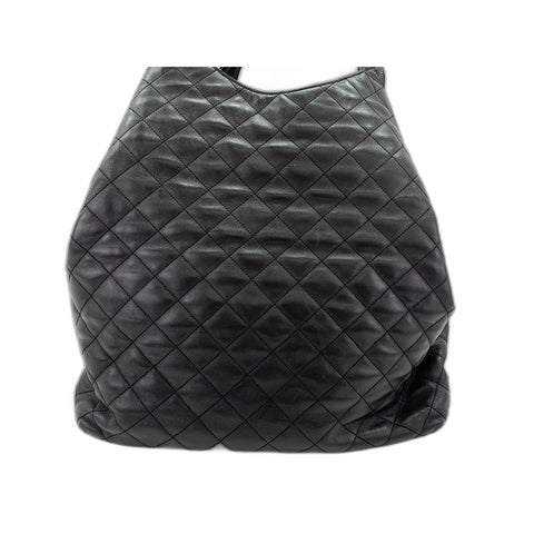 YVES SAINT LAURENT Icard Maxi Shopping Bag Tote Bag lambskin black WS32999