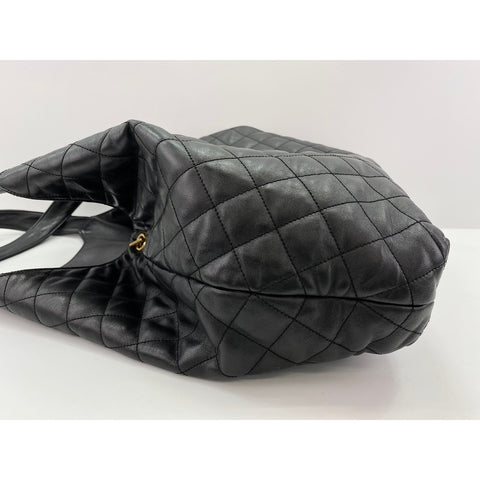 YVES SAINT LAURENT Icard Maxi Shopping Bag Tote Bag lambskin black WS32999