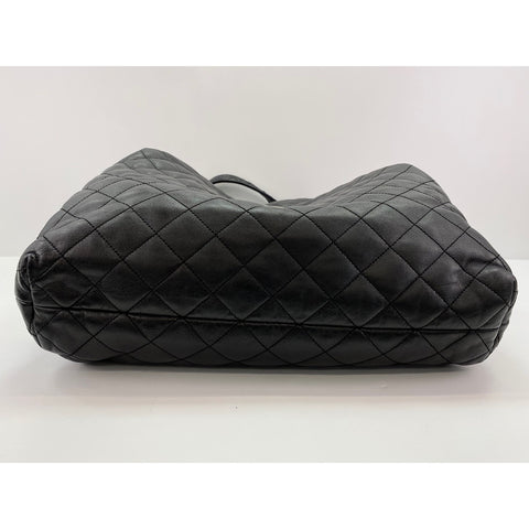 YVES SAINT LAURENT Icard Maxi Shopping Bag Tote Bag lambskin black WS32999
