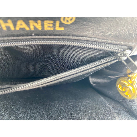 CHANEL Matrasse Handbag Jersey black WS33002