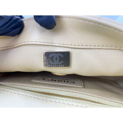 CHANEL Matrasse Shoulder Bag leather yellow WS33004