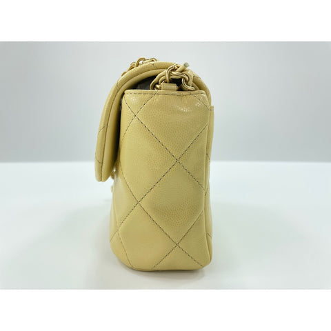 CHANEL Matrasse Shoulder Bag leather yellow WS33004
