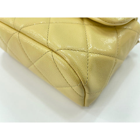 CHANEL Matrasse Shoulder Bag leather yellow WS33004