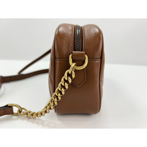 GUCCI GG Marmont Shoulder Bag leather Brown WS33005