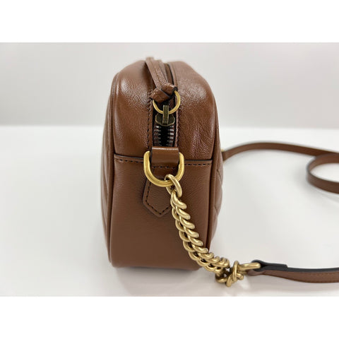 GUCCI GG Marmont Shoulder Bag leather Brown WS33005