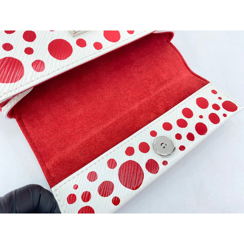 LOUIS VUITTON x Yayoi Kusama Cluny Handbag white WS33008