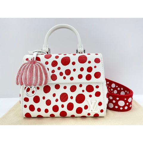 LOUIS VUITTON x Yayoi Kusama Cluny Handbag white WS33008
