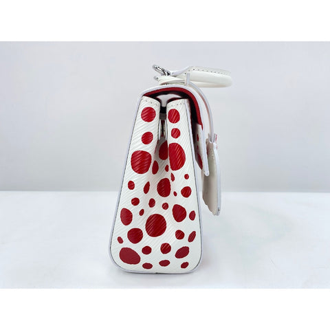 LOUIS VUITTON x Yayoi Kusama Cluny Handbag white WS33008