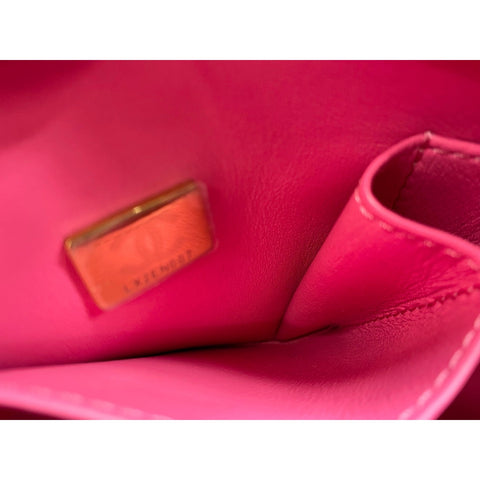 CHANEL Coco Handle Matrasse Handbag pink WS33011