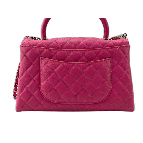 CHANEL Coco Handle Matrasse Handbag pink WS33011