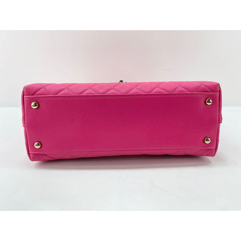 CHANEL Coco Handle Matrasse Handbag pink WS33011