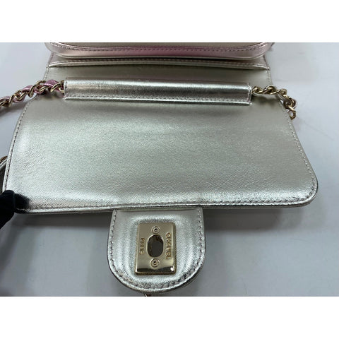 CHANEL Mini matrasse Shoulder Bag lambskin pink WS33012