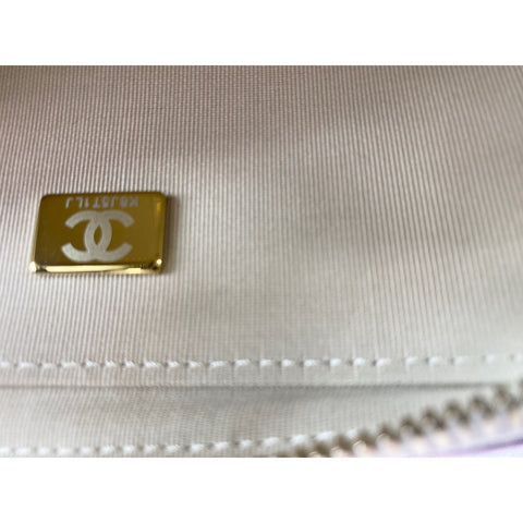 CHANEL Mini Matelasse Shoulder Bag lambskin pink WS33012