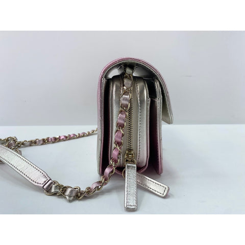 CHANEL Mini matrasse Shoulder Bag lambskin pink WS33012