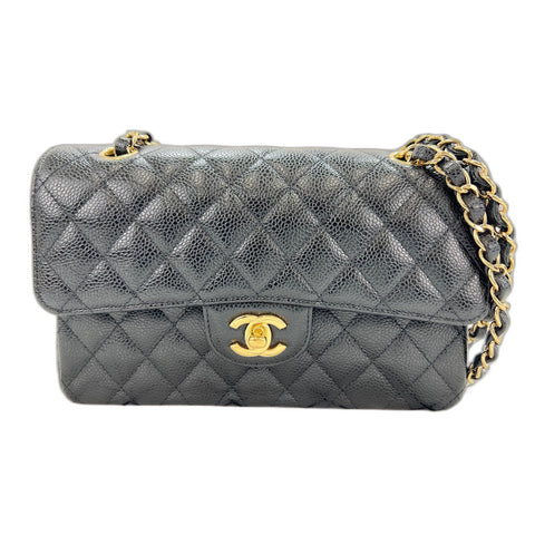 CHANEL Matelasse double flap Shoulder Bag black WS33013