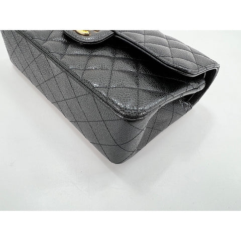 CHANEL Matelasse double flap Shoulder Bag black WS33013