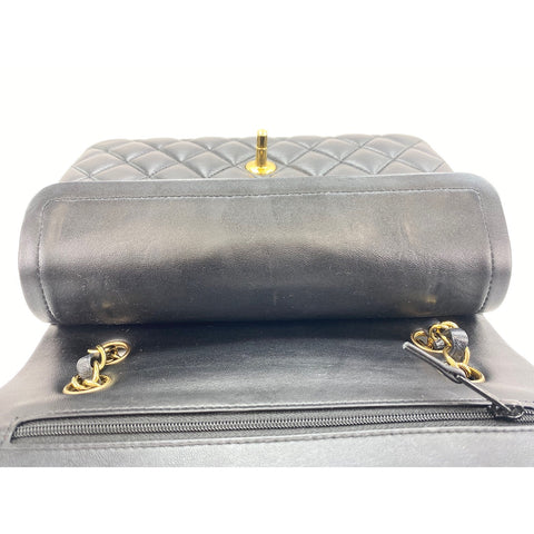 CHANEL Matrasse Shoulder Bag lambskin Navy WS33014