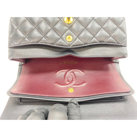 CHANEL Matrasse Shoulder Bag lambskin Navy WS33014