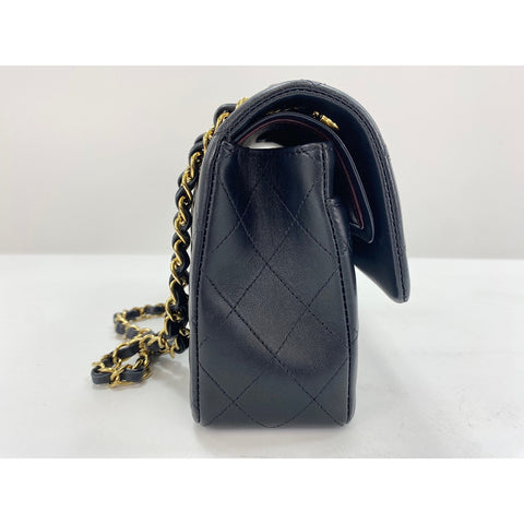 CHANEL Matrasse Shoulder Bag lambskin Navy WS33014