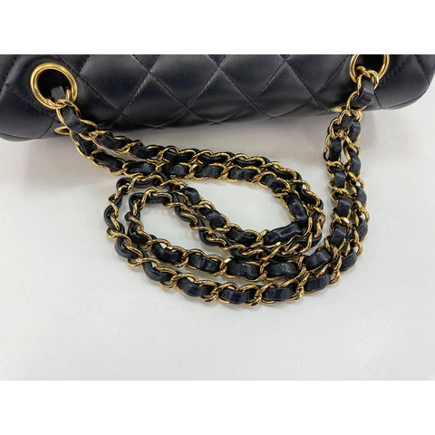 CHANEL Matrasse Shoulder Bag lambskin Navy WS33014