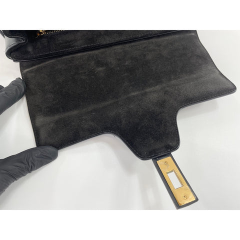 CELINE Teen Soft 16 Shoulder Bag leather black WS33017