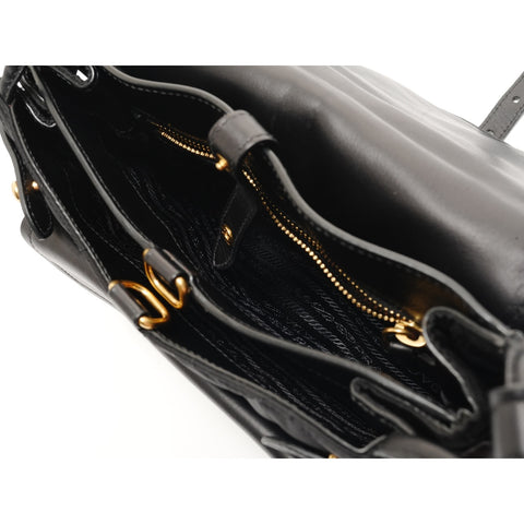 PRADA Corsair Shoulder Bag Nylon black WS33019