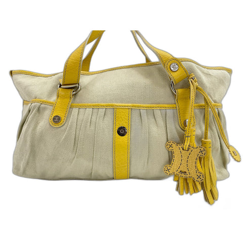 CELINE Hippo Handbag canvas beige WS33020