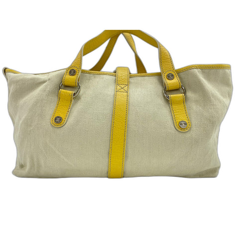 CELINE Hippo Handbag canvas beige WS33020