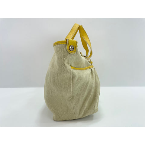 CELINE Hippo Handbag canvas beige WS33020