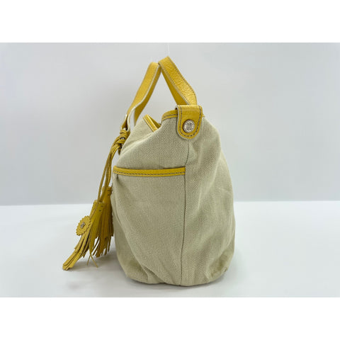 CELINE Hippo Handbag canvas beige WS33020