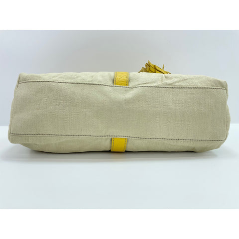 CELINE Hippo Handbag canvas beige WS33020