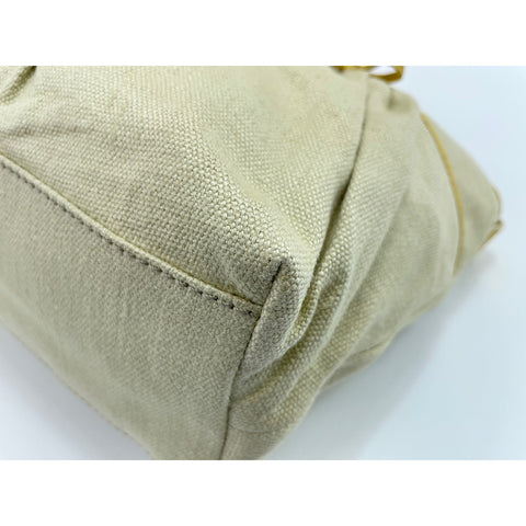 CELINE Hippo Handbag canvas beige WS33020